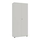 Armoire à portes battantes, l. 80 cm, 6 HC, argent