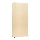 Armoire à portes battantes, l. 80 cm, 6 HC, érable