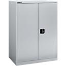 Armoire à portes battantes Schäfer Shop Select MS-i 12408, tôle d'acier, L 800 x P 400 x H 1215 mm, 3 HC, aluminium blanc, jusqu'à 150 kg 