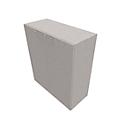 Armoire à portes battantes SOLUS PLAY, 3 HC, poignée en haut, l. 800 x P 440 x H 1122 mm, gris céramique
