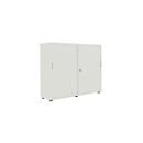 Armoire à portes coulis. 3 HC, l. 135, gris clair