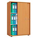 Armoire à portes coulissantes 3 HC, L 700 x P 400 x H 1050 mm, hêtre