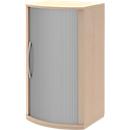 Armoire à portes coulissantes BARI, 3 HC, 2 étagères, poignée à gauche, l. 600 x P 530/430 x H 1117 mm, coloris érable