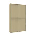 Armoire à portes coulissantes, l. 1350 x P 450 x H 2300 mm, 6 HC, coloris érable