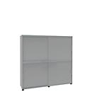 Armoire à portes coulissantes, l. 1600 mm, 4 HC, gris clair