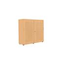 Armoire à portes coulissantes, surface acoustique, l. 1200 mm, 3 HC, coloris hêtre