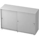 Armoire à portes coulissantes TOPAS LINE, 2 HC, gris clair/gris clair
