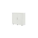Armoire à rideau coulissant, 3 HC, 1 pièce, sans cloison médiane, l. 1200 mm, gris clair