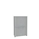 Armoire à rideau coulissant, 4 HC, 2 p., sans cloison médiane, l. 1000 mm, gris clair
