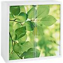 Armoire à rideau coulissant, rideau feuilles, hauteur 1040 mm