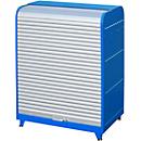 Armoire à rideau pour produits dangereux, type RSG-3, L 1294 x P 870 x H 1610 mm, verrouillable, bleu RAL 5012