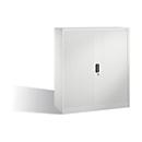 Armoire à rideaux C + P Omnispace, 3 HC, verrouillable, L 1200 x P 420 x H 1345 mm, acier/plastique, gris clair