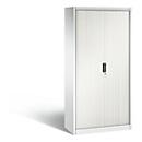 Armoire à rideaux C + P Omnispace, 5 HC, verrouillable, L 1000 x P 420 x H 1980 mm, acier/plastique, blanc trafic