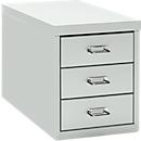 Armoire à tiroirs A4, avec 3 tiroirs, 330 mm de hauteur, gris clair