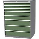 Armoire à tiroirs Bedrunka+Hirth, 8 tiroirs, verrouillable, jusqu'à 1500 kg, L 1005 x P 736 x H 1319 mm, tôle d'acier