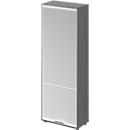 Armoire à volets roulants verticaux Genius de Schäfer Shop, modèle TETRIS WOOD, 5,5 OH, H 2270 mm, hauteur glissières comprises, graphite