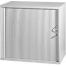 Armoire d'appoint, volet roulant transversal, ouverture à droite, aluminium blanc