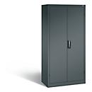 Armoire de charge de batterie Basic de C+P avec portes en tôle pleine, H 1950 x L 930 x P 500 mm, anthracite