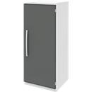 Armoire de classement BARI, 3 HC, 2 étagères, charnière de porte côté droit, l. 427 x P 430 x H 1117 mm, blanc/anthracite