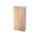 Armoire de classement TOPAS LINE, 6 hauteurs de classeurs, l. 1000 mm, blanc/chêne
