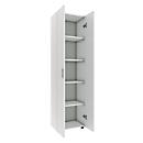 Armoire de classement Ulas, 5 hauteurs de classeurs, 4 tablettes, pour env. 35 classeurs, portes battantes, L 490 x P 340 x H 1780 mm, bois, blanc