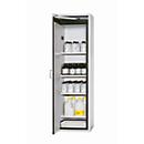Armoire de sécurité de type 90 asecos S-CLASSIC-90, porte à charnière avec arrêt de porte, charnière à gauche, façade gris clair, L 596 x P 616 x H 1968 mm
