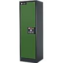 Armoire de sécurité type 90, l. 600 mm, porte fixée à gauche, 6 tiroirs, vert réséda