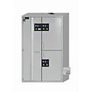 Armoire de stockage de sécurité combinée de type 90 asecos K-PHOENIX Vol.2-90, portes battantes et pliantes avec mécanisme de fermeture automatique, façade gris clair, L 1197 x P 617 x H 1969 mm