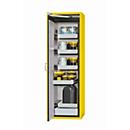 Armoire de stockage de sécurité de type 90 asecos S-CLASSIC-90, porte à charnières avec système d'arrêt, charnières à gauche, façade en jaune de sécurité, L 596 x P 616 x H 1968 mm