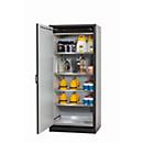 Armoire de stockage de sécurité type 30 asecos Q-CLASSIC-30, porte à charnière, charnière à gauche, façade blanc pur, L 864 x P 620 x H 1947 mm