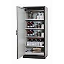 Armoire de stockage de sécurité type 30 asecos Q-CLASSIC-30, porte à charnières, charnière à gauche, sécurité avant jaune, L 864 x P 620 x H 1947 mm