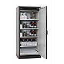 Armoire de stockage de sécurité type 30 asecos Q-CLASSIC-30, porte à charnières, charnières à droite, façade blanc pur, L 864 x P 620 x H 1947 mm
