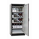Armoire de stockage de sécurité type 30 asecos Q-CLASSIC-30, porte à charnières, charnières à droite, rouge trafic frontal, L 864 x P 620 x H 1947 mm
