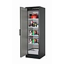 Armoire de stockage de sécurité type 90 asecos Q-CLASSIC-90, porte à charnières, accrochée à gauche, façade blanc pur, L 599 x P 615 x H 1953 mm