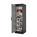 Armoire de stockage de sécurité type 90 asecos Q-CLASSIC-90, porte à charnières, charnières à gauche, façade gris clair, L 599 x P 615 x H 1953 mm