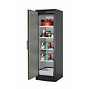 Armoire de stockage de sécurité type 90 asecos Q-CLASSIC-90, porte à charnières, charnières à gauche, façade vert réséda, L 599 x P 615 x H 1953 mm
