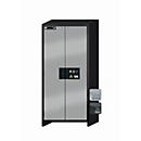 Armoire de stockage de sécurité type 90 asecos Q-CLASSIC-90, portes à charnières, façade asecos argent, L 893 x P 615 x H 1953 mm