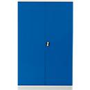 Armoire en acier, H 1950 x l. 1200 x P 420 mm, gris clair 7035/bleu gentiane 5010