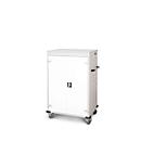 Armoire mobile pour chargement d'ordinateur portable, L 920 x P 500 x H 1250 mm, 20 compartiments, verrouillage 2 points, 2 roulettes avec frein, blanc