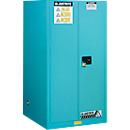 Armoire pour produits chimiques Justrite FM Classic Sure-Grip® EX, pour produits corrosifs, jusqu'à 341 litres, portes à fermeture automatique, bleu