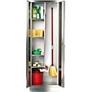 Armoire pour produits d'entretien en inox, 800 mm de large