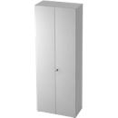 Armoire TOPAS LINE, armoire de classement/vestiaire, 6 hauteurs de classeurs, L 800 mm, gris clair
