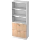 Armoire ULM, avec tiroirs à dossiers suspendus, 3 HC, H 2004 x l. 800 x P 420 mm, coloris chêne