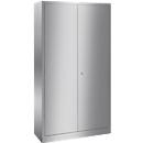 Armoire universelle en inox avec 4 tablettes, 1950 x 1000 x 500 mm