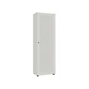 Armoire-vestiaire, 1 porte, l. 60 cm, 5 HC, alu blanc