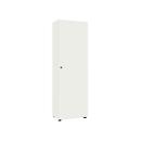 Armoire-vestiaire, 1 porte, l. 60 cm, 5 HC, blanc