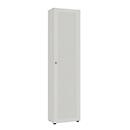 Armoire-vestiaire, 1 porte, l. 60 cm, 6 HC, alu blanc