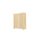 Armoire-vestiaire, 2 portes, l. 100 cm, 5 HC, coloris érable