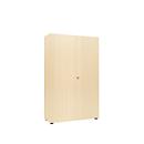 Armoire-vestiaire, 2 portes, l. 100 cm, 5 HC, érable
