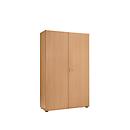 Armoire-vestiaire, 2 portes, l. 100 cm, 5 HC, hêtre
